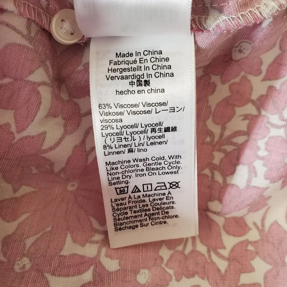 J. Crew Collection Puff Sleeve V Neck Maxi Dress Drapey Floral Pink Sz 8 Easter - Picture 6 of 15